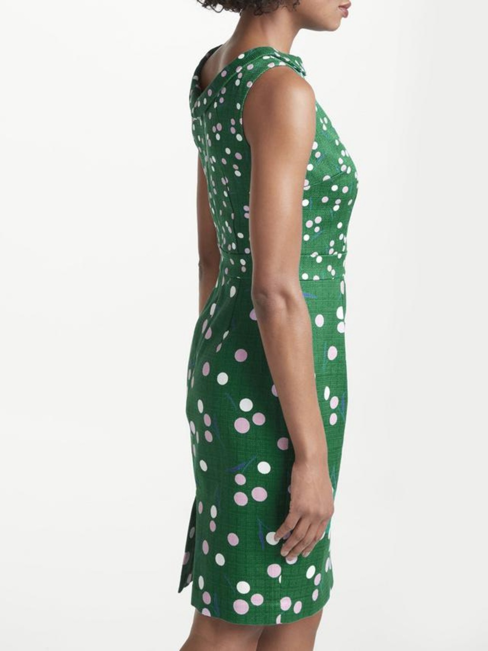 New BODEN Martha Shift Dress in Sap Green Dandelion - Picture 3 of 11
